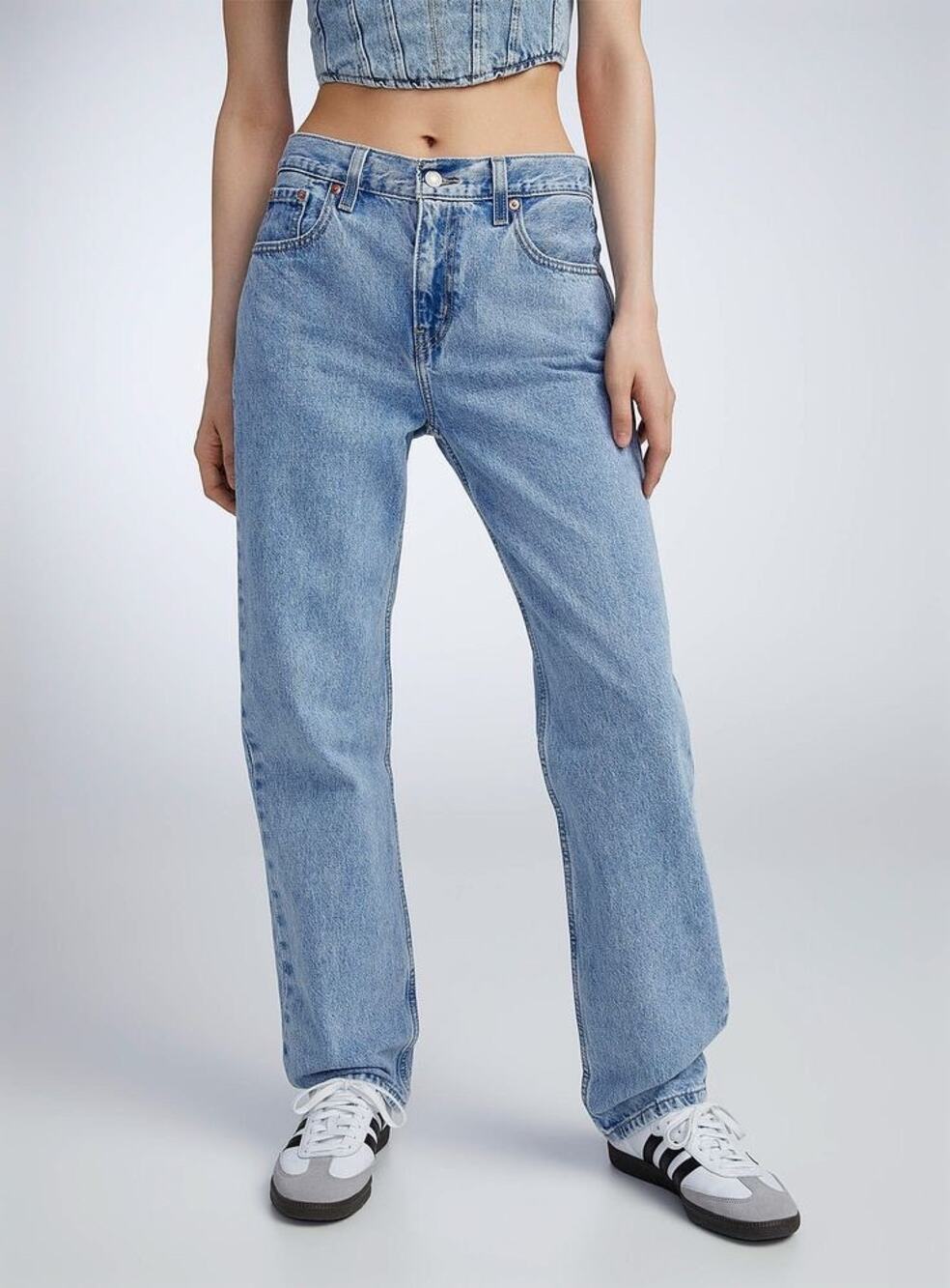 Levi's Low Pro Straight Jeans Light Wash Size 26